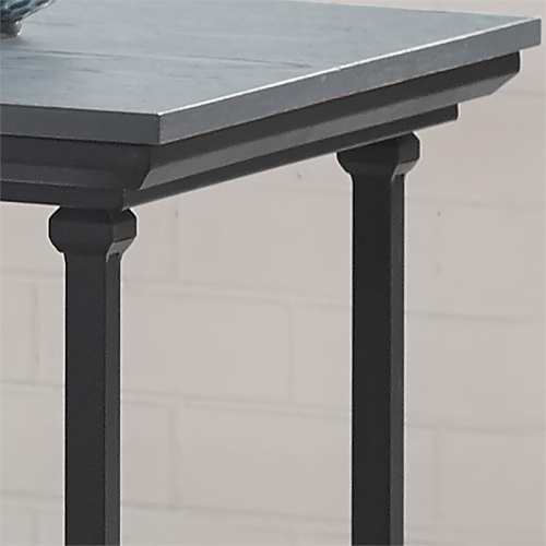 Furniture of America Drewden Transitional Wood End Table in Antique Blue