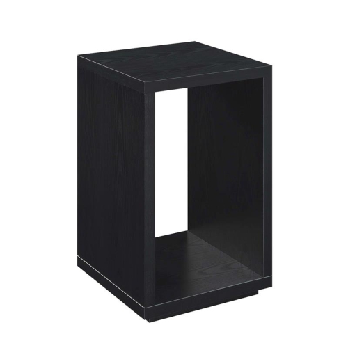 Convenience Concepts Northfield Admiral End Table with Shelf in Black Wood