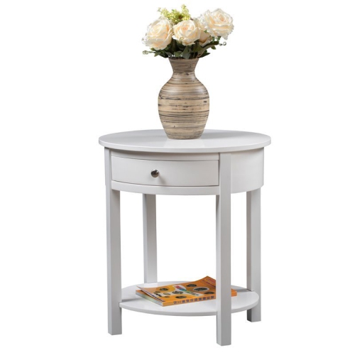 CONVENIENCE CONCEPTS  Classic Accents Cypress End Table In Wood Finish In White