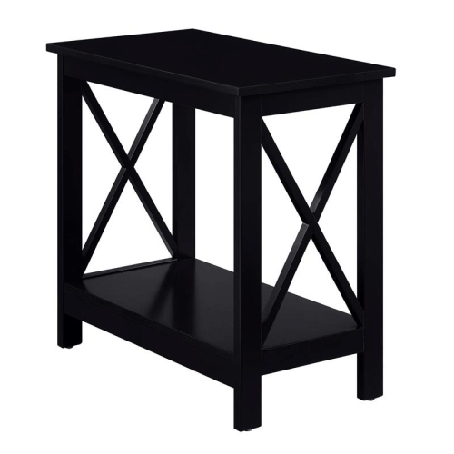 PEMBERLY ROW  Chairside End Table With Shelf In Wood Finish In Black