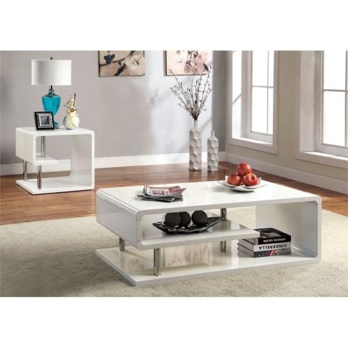 Bowery Hill Coffee Table in White