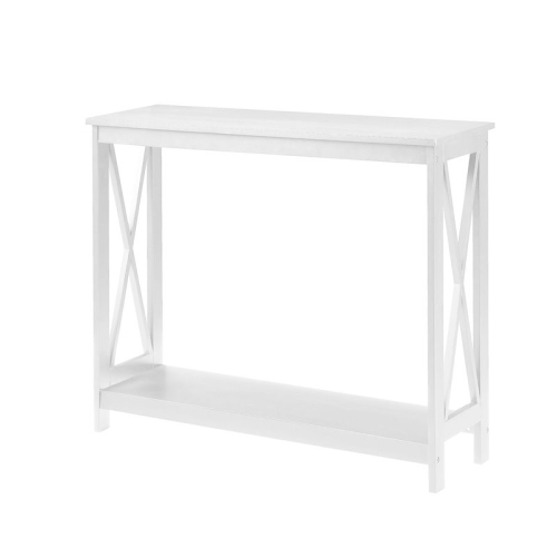 Convenience Concepts Oxford Console Table in White Wood Finish