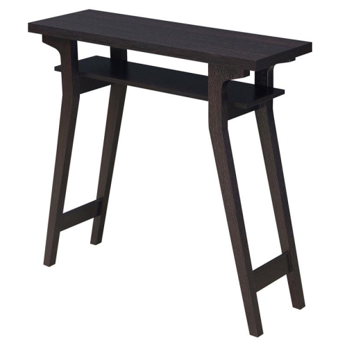 CONVENIENCE CONCEPTS  Newport Lynda Console Table In Espresso Wood Finish