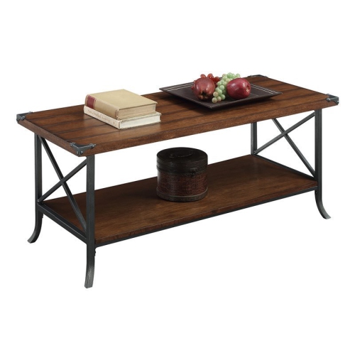 CONVENIENCE CONCEPTS  Brookline Coffee Table In Dark Walnut Wood Finish