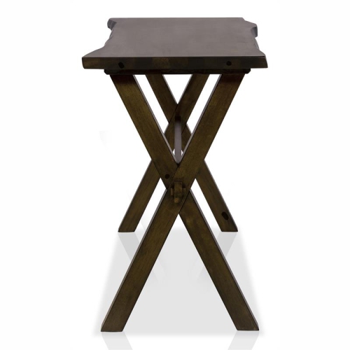 Furniture of America Bradden Transitional Solid Wood Console Table in Walnut