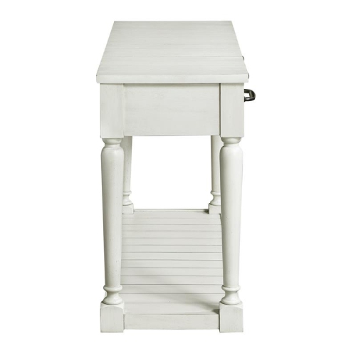 Steve Silver Hemingway White Alabaster Sofa Table