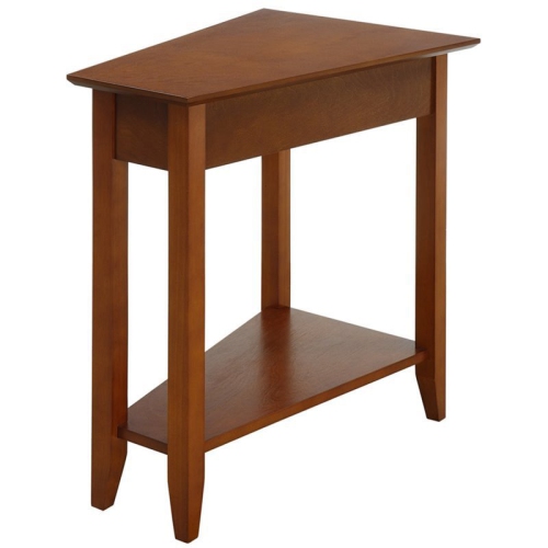 CONVENIENCE CONCEPTS  American Heritage Wedge End Table In Cherry Wood Finish