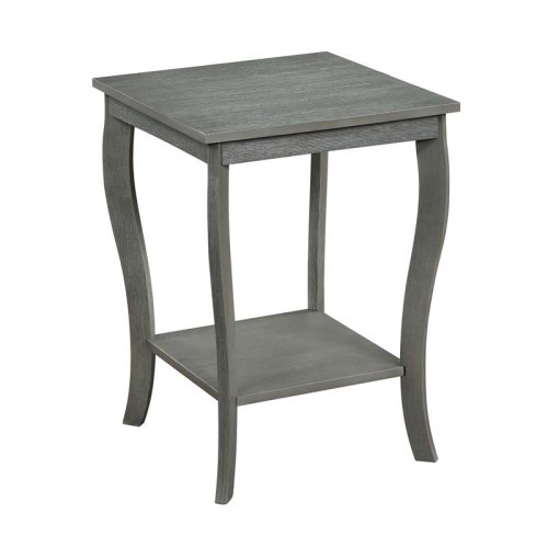 PEMBERLY ROW  Square End Table In Wood Finish In Gray