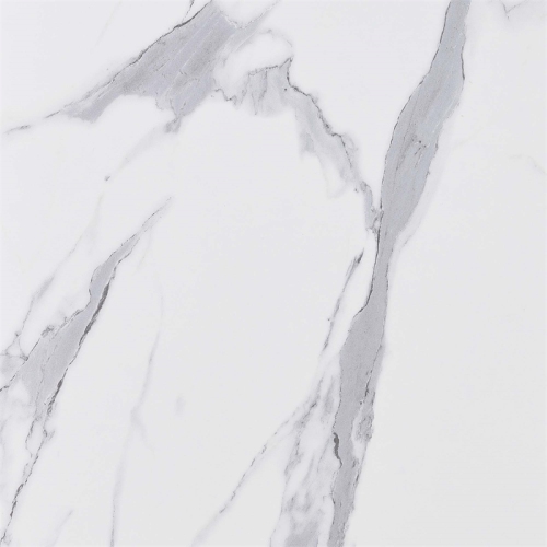 Northfield Admiral Deluxe Coffee Table with Shelves in White Marble Wood Finish