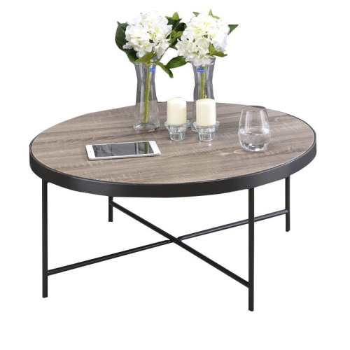 BOWERY HILL  Coffee Table In Weathered Gray Oak