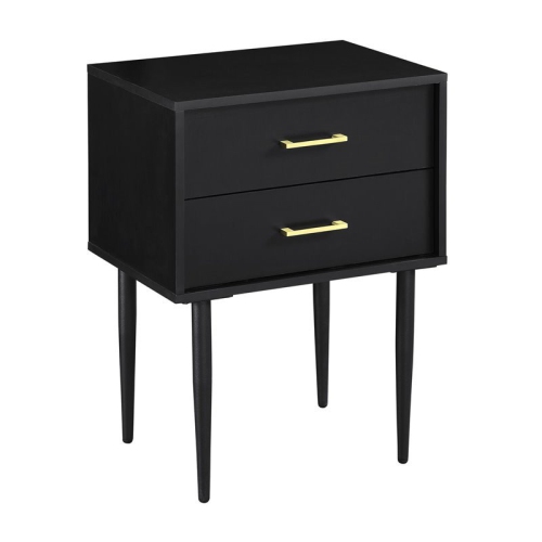 PEMBERLY ROW  20" Two-Drawer Side Table In In Black