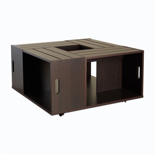 Bowery Hill Square Coffee Table in Espresso