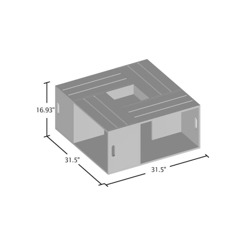 Bowery Hill Square Coffee Table in Espresso