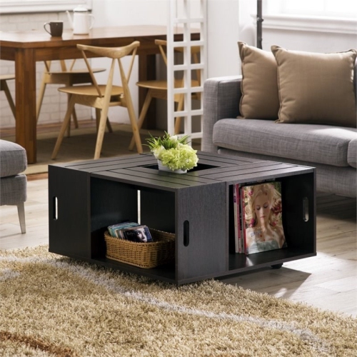 Bowery Hill Square Coffee Table in Espresso