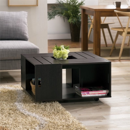 Bowery Hill Square Coffee Table in Espresso