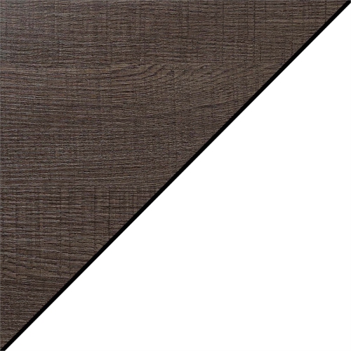 Convenience Concepts Mission End Table in White Wood with Driftwood Top