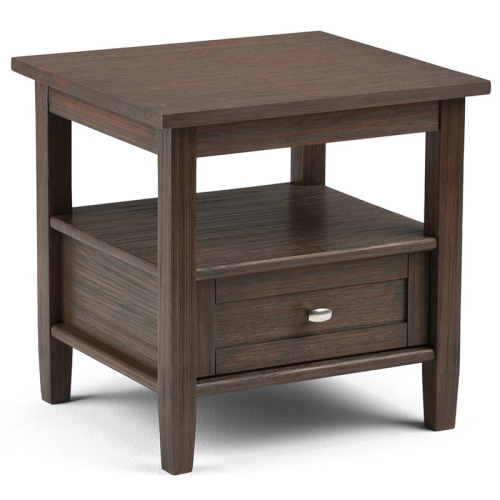 ATLIN DESIGNS  End Table In Farmhouse Brown