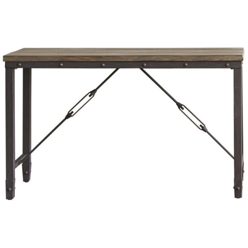 Bowery Hill Industrial Console Table in Antique Tobacco