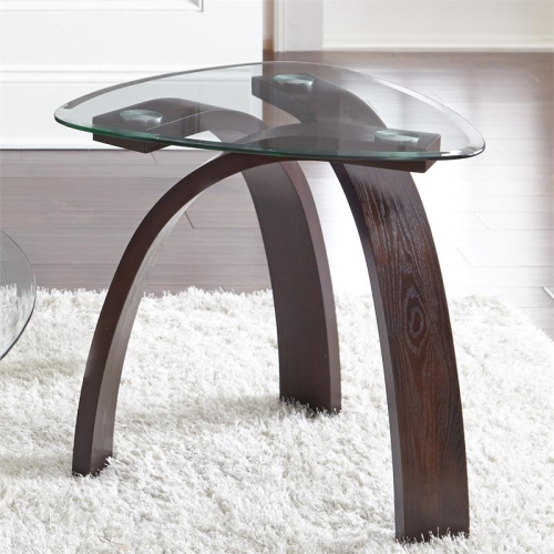 Bowery Hill Merlot Cherry Mixed Media 3-Piece Occasional Set