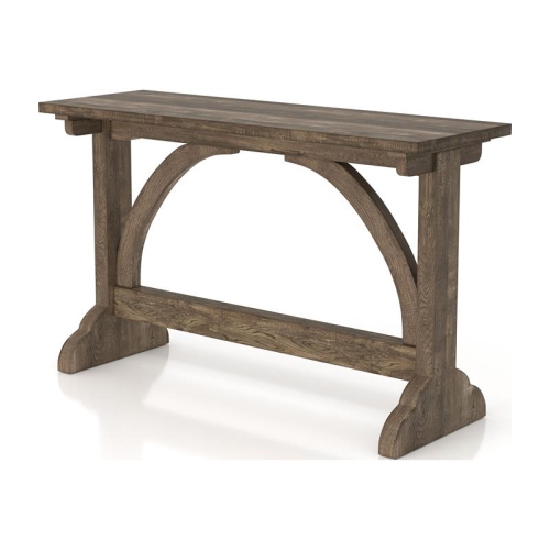 Furniture of America Linx Rustic Wood Console Table in Reclaimed Oak