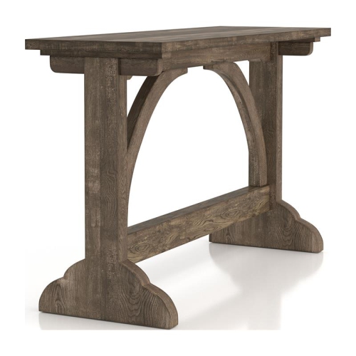 Furniture of America Linx Rustic Wood Console Table in Reclaimed Oak