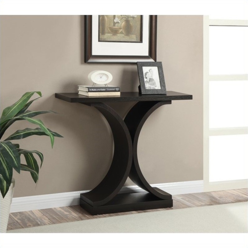 PEMBERLY ROW  Modern Console Table In Espresso Wood Finish