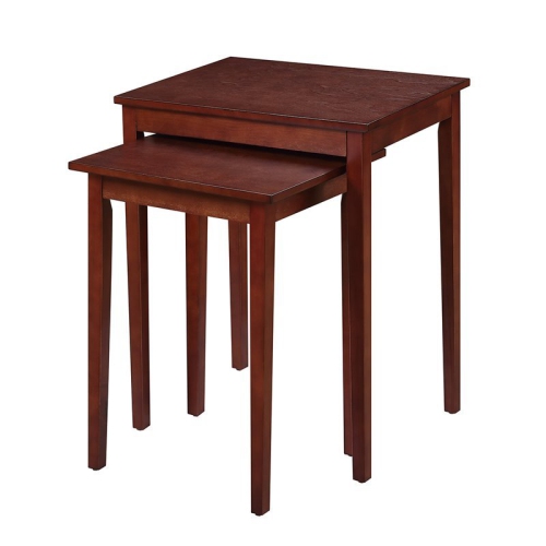 CONVENIENCE CONCEPTS  American Heritage Nesting End Tables- Wood Finish In Mahogany