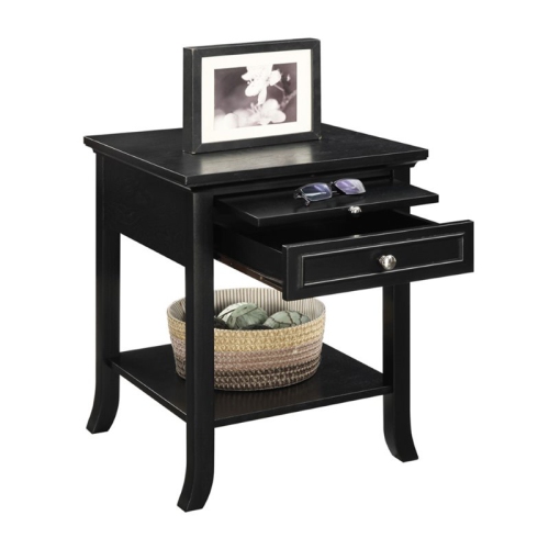 Pemberly Row End Table in Black