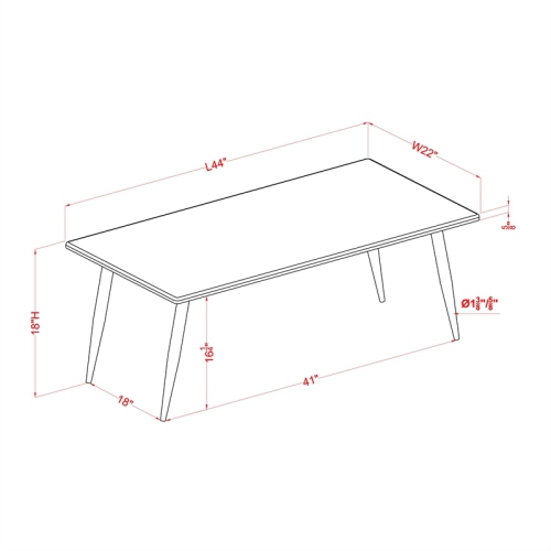 Furniture of America Teres Wood 3-Piece Coffee Table Set in Natural Tone