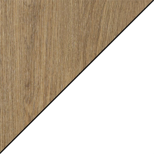 Town Square Console Table with Shelf in White Wood with Driftwood Top