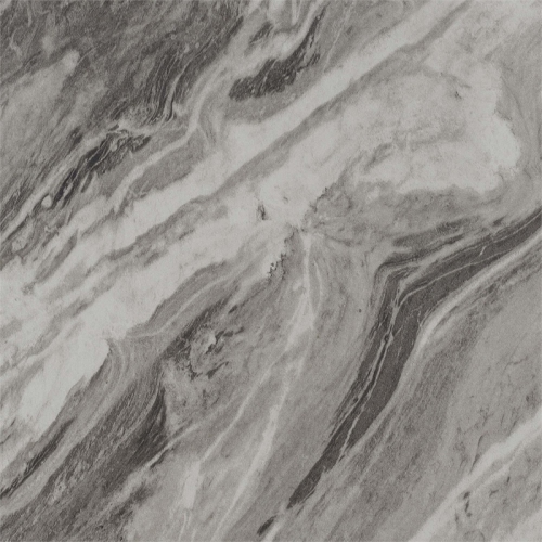 Convenience Concepts Soho Coffee Table in Gray Faux Marble Wood with Glass Sides