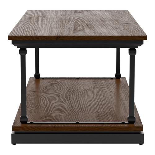 Furniture of America Drewden Wood 1-Shelf Coffee Table in Dark Oak