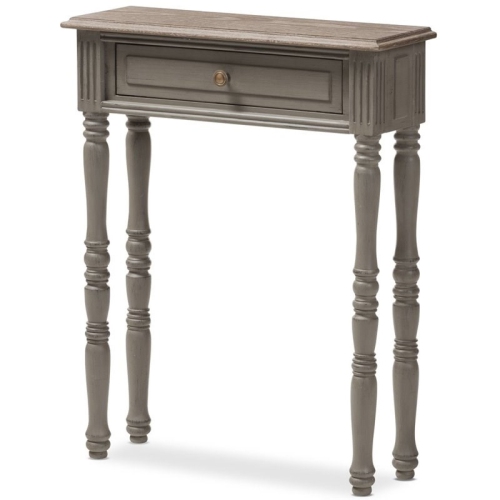 BOWERY HILL  1 Drawer Console Table In In Brown
