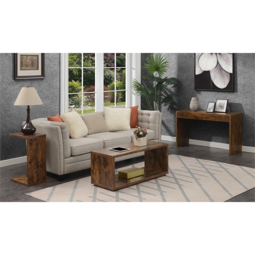 Convenience Concepts Northfield Hall Console Table/Desk in Nutmeg Wood Finish