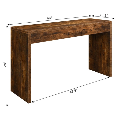 Convenience Concepts Northfield Hall Console Table/Desk in Nutmeg Wood Finish