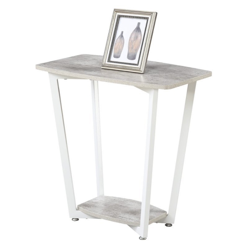 PEMBERLY ROW  End Table In Gray And Wood Finish In White