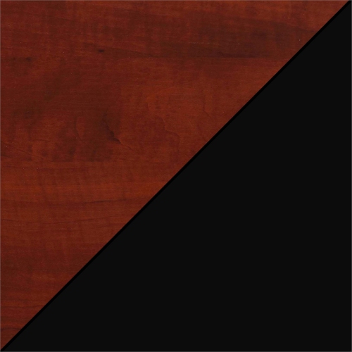 Convenience Concepts Omega Coffee Table in Cherry and Black Wood Finish