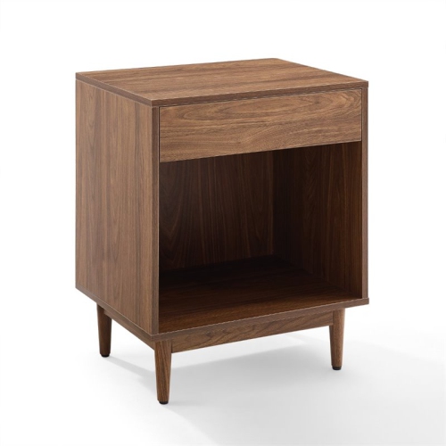 Crosley Liam 1 Drawer End Table in Walnut