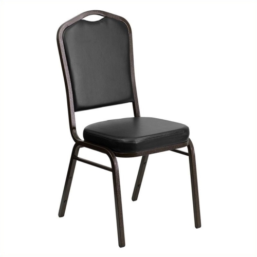 FLASH FURNITURE  Hercules Banquet Stacking Chair In Black