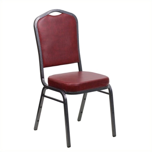 FLASH FURNITURE  Hercules Banquet Stacking Chair In Burgundy I like the sturdiness of the chairs