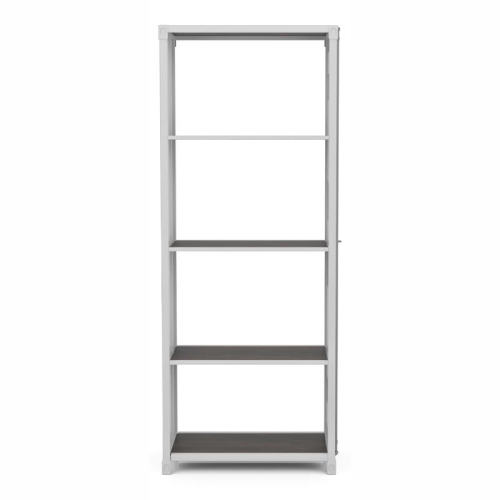 FURNITURE OF AMERICA  Mandom Modern Metal 4-Shelf Bookcase In Sand In White