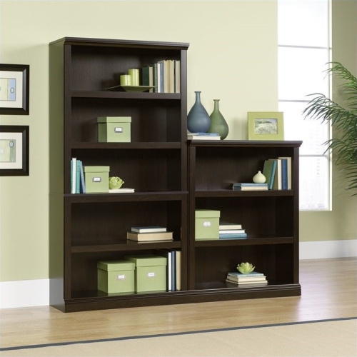 Pemberly Row 5 Shelf Bookcase in Jamocha Wood