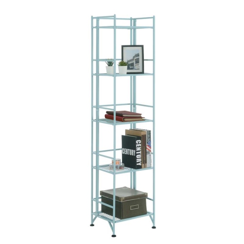 CONVENIENCE CONCEPTS  Xtra Storage Five-Tier Folding Shelf In Metal In Green