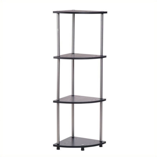 PEMBERLY ROW  4-Tier Corner Shelf In Black