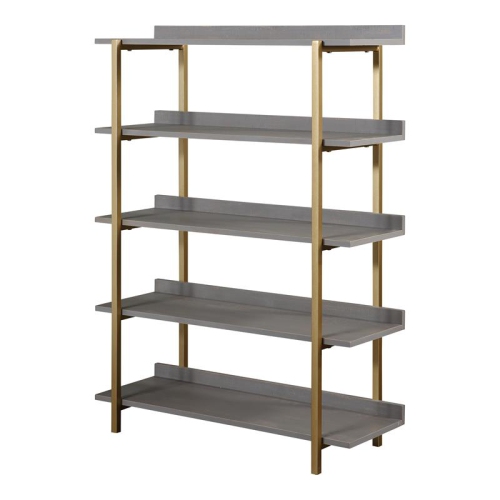 FURNITURE OF AMERICA  Teviot Contemporary Wood 5-Tier Bookshelf In Antique In Gray