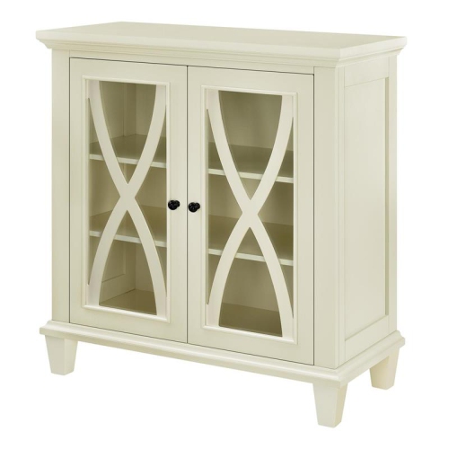 AMERIWOOD HOME  Ellington Double Door Accent Cabinet In In Ivory