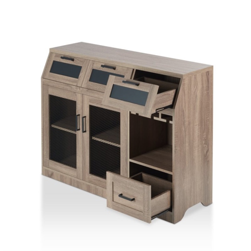 Bowery Hill Transitional Buffet in Warm Chestnut