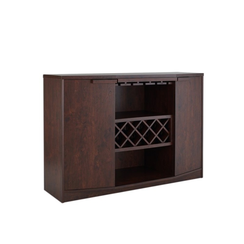 FURNITURE OF AMERICA  Bruno Contemporary Wood Multi-Storage Buffet In Walnut