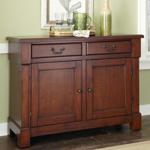 PEMBERLY ROW  Contemporary Wood Buffet In Rustic Cherry