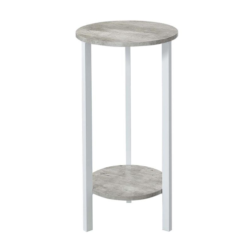 CONVENIENCE CONCEPTS  Stone 31" Plant Stand In Faux Marble Wood Finish In Gray
